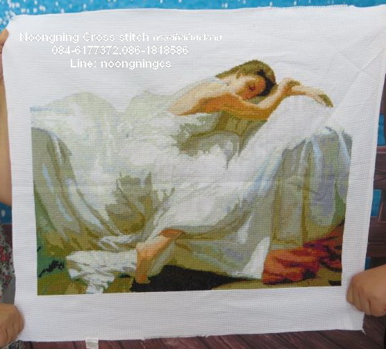 ม้า8 ชุดปักครอสติส พิมพ์ลาย ครอสติสจีน งานฝีมือทำที่บ้าน DIY