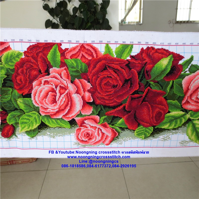 เงินทองไหลมา ชุดปักครอสติส พิมพ์ลาย ครอสติสจีน งานฝีมือทำที่บ้าน DIY