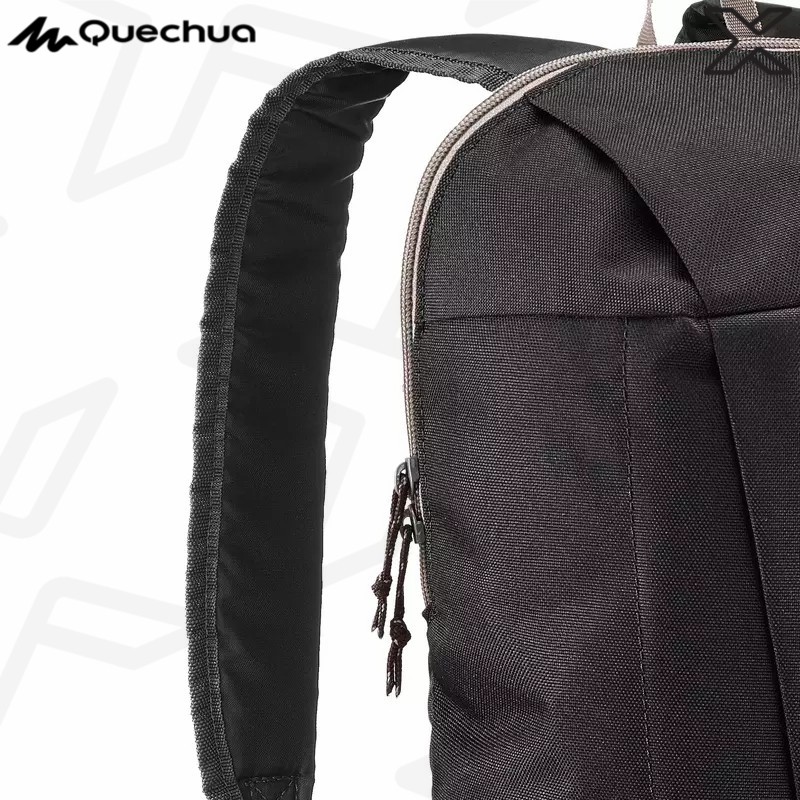 QUECHUA เป้สะพายหลังรุ่น NH100 ขนาด 10 ลิตร (สีดำ)