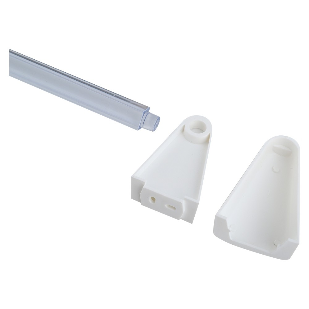 ราวแขวนผ้า BATH TIME 14376 สีขาว-ใส อุปกรณ์จัดเก็บภายในห้องน้ำ