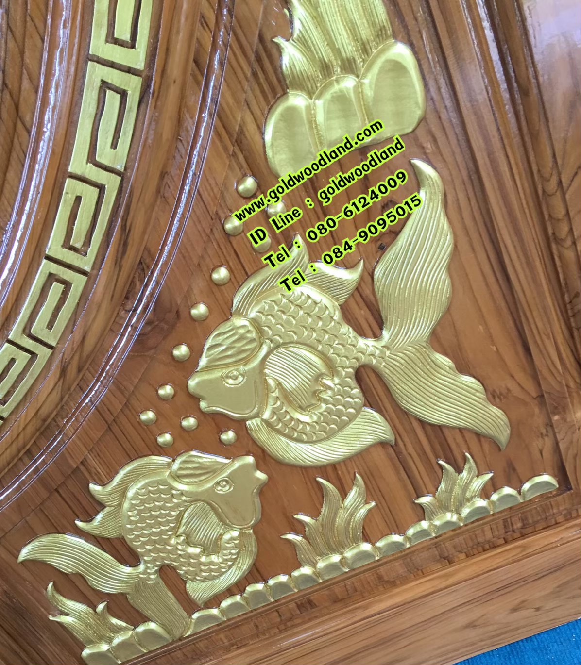 ประตูบ้านไม้สัก GBBB - 238