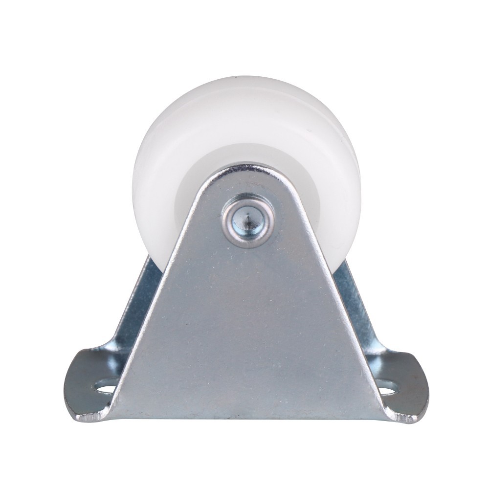 อะไหล่ เฟอร์นิเจอร์ ลูกล้อ POLYPROPYLENE WHITE FITT แป้นตาย 1" RIGID CASTER WHEEL 1" FITT 193025 POLYPROPYLENE WHITE
