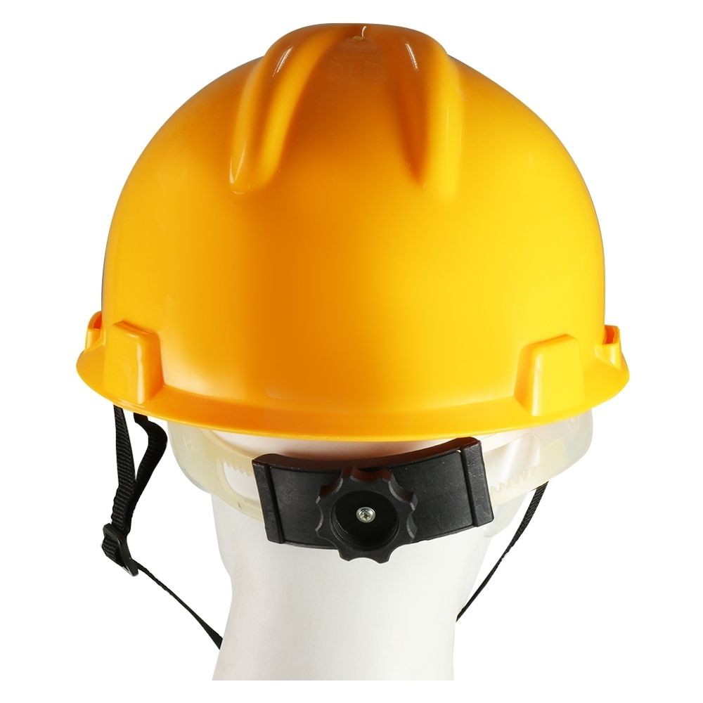 หมวกนิรภัยพลาสติก โพลีเอทิลีน DD สีเหลือง SAFETY HELMET DD YELLOW