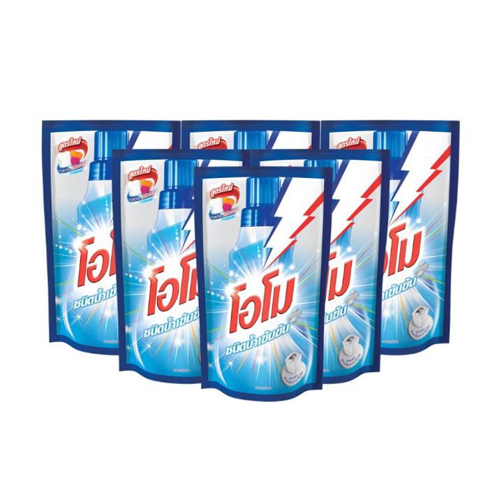 [799 ส่งฟรี] Omo Plus Liquid Detergent 700 ml. x6 โอโม พลัส น้ำยาซักผ้า 700 มล. X6