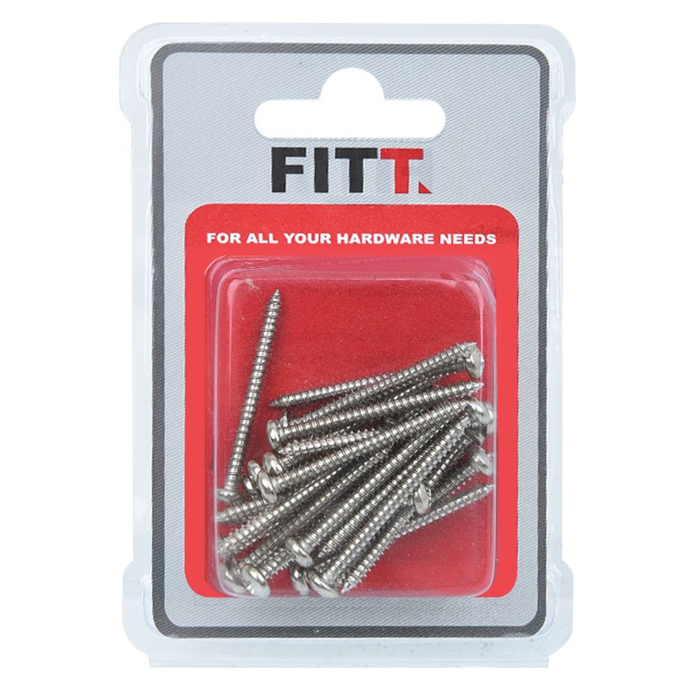 สกรูเกลียวปล่อย TP 6X1-1/2 นิ้ว 25 ตัวอุปกรณ์ยึดติดสกรู, น๊อตและแหวน