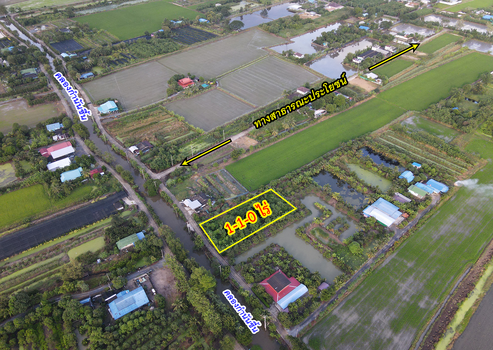 81576-ขายที่ดิน ซอยวัดลาดปลาดุก คลองกำนันชื้น บางบัวทอง นนทบุรี