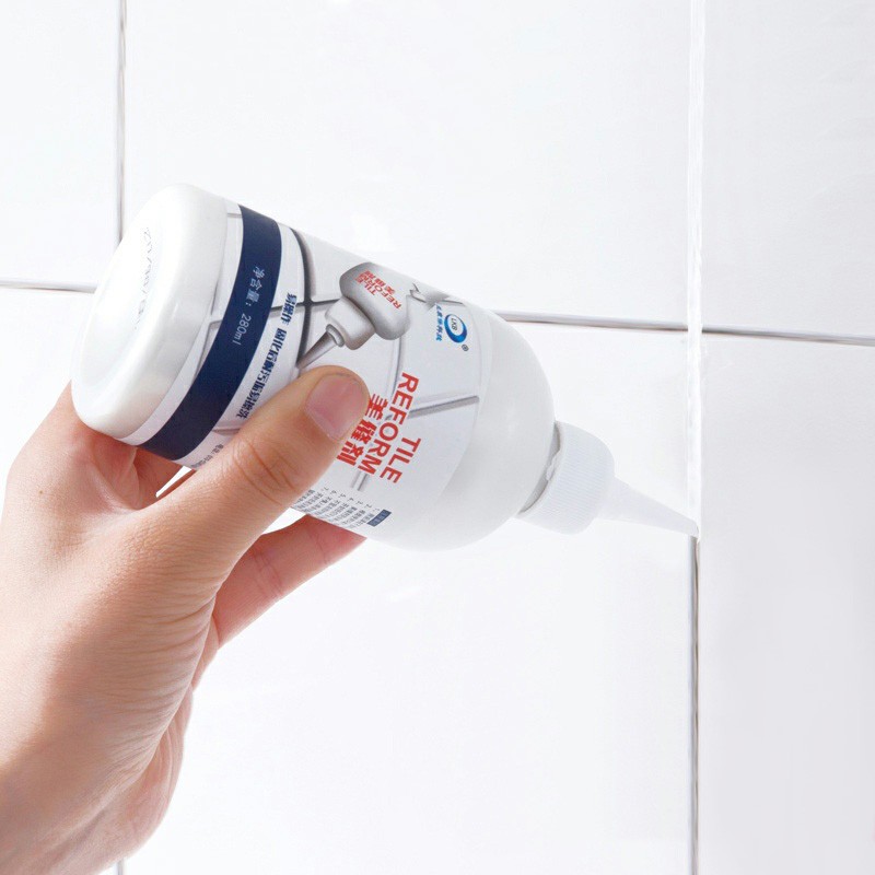 รุ่นใหม่ขวดนุ่ม🔥 ยาแนว ยาแนวกระเบื้อง กาวยาแนว กาวยาแนวกระเบื้อง ยาแนวห้องน้ำ Tile Reform 280 ml สีขาว