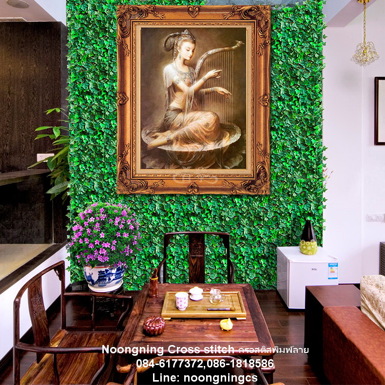 ตัวอักษรจีน ชุดปักครอสติช พิมพ์ลาย ครอสติสจีน งานฝีมือ DIY