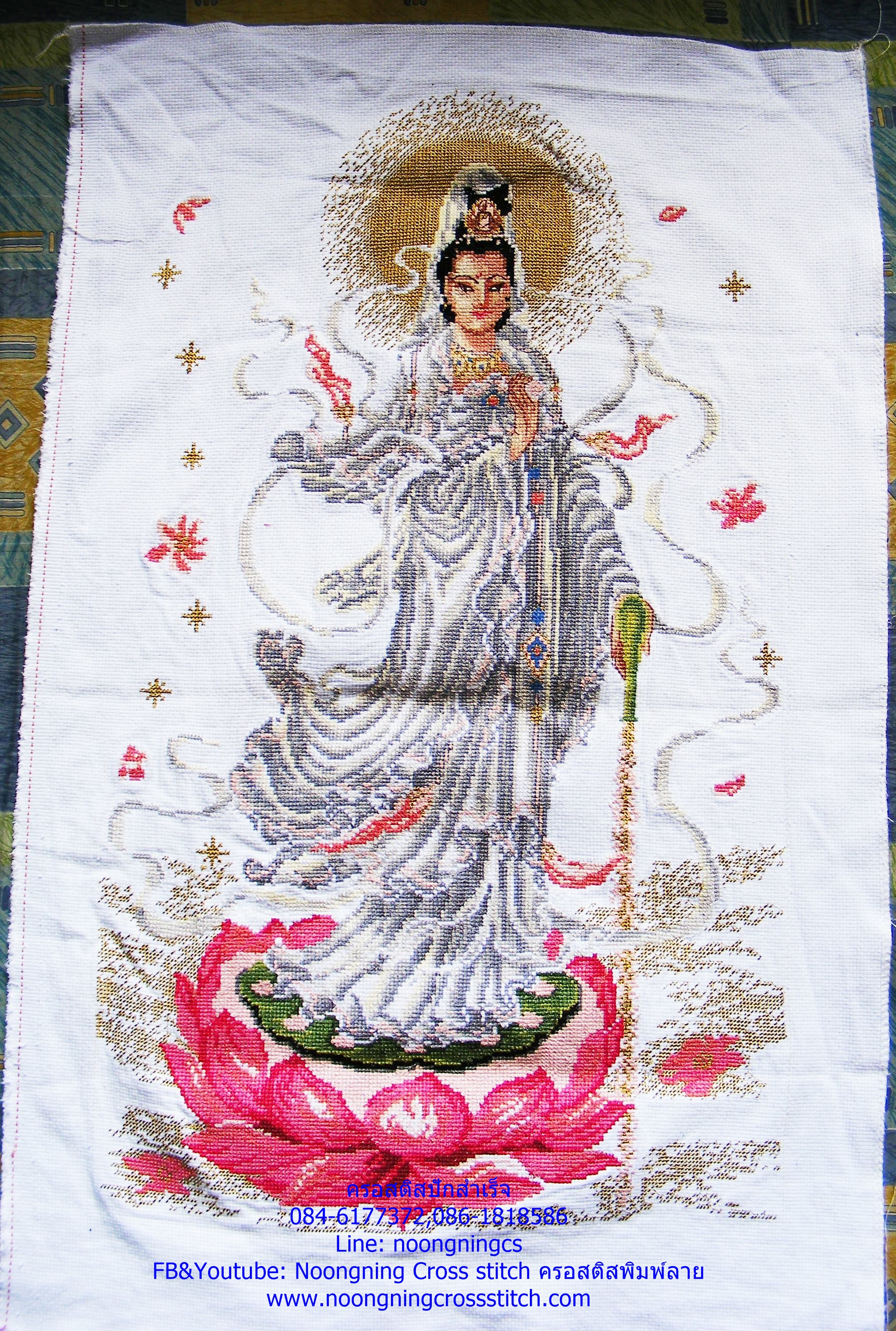 ผู้หญิง ชุดปักครอสติช พิมพ์ลาย ครอสติสจีน งานฝีมือ DIY