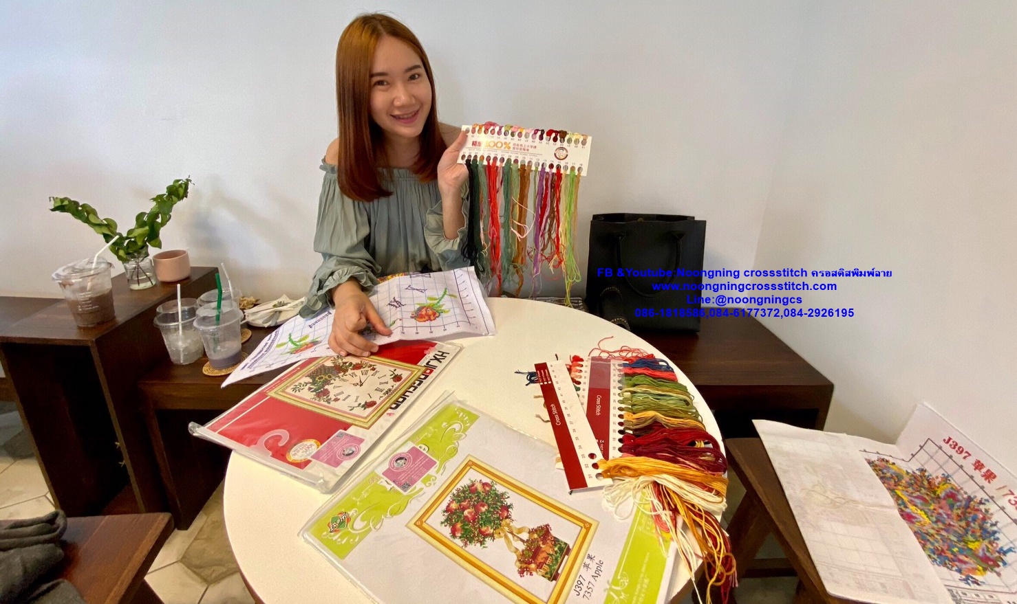 เงินทองไหลมา ชุดปักครอสติส พิมพ์ลาย ครอสติสจีน งานฝีมือทำที่บ้าน DIY