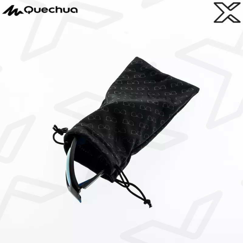 QUECHUA ถุงผ้าไมโครไฟเบอร์สำหรับใส่แว่นตารุ่น MH ACC 120 (สีดำ)