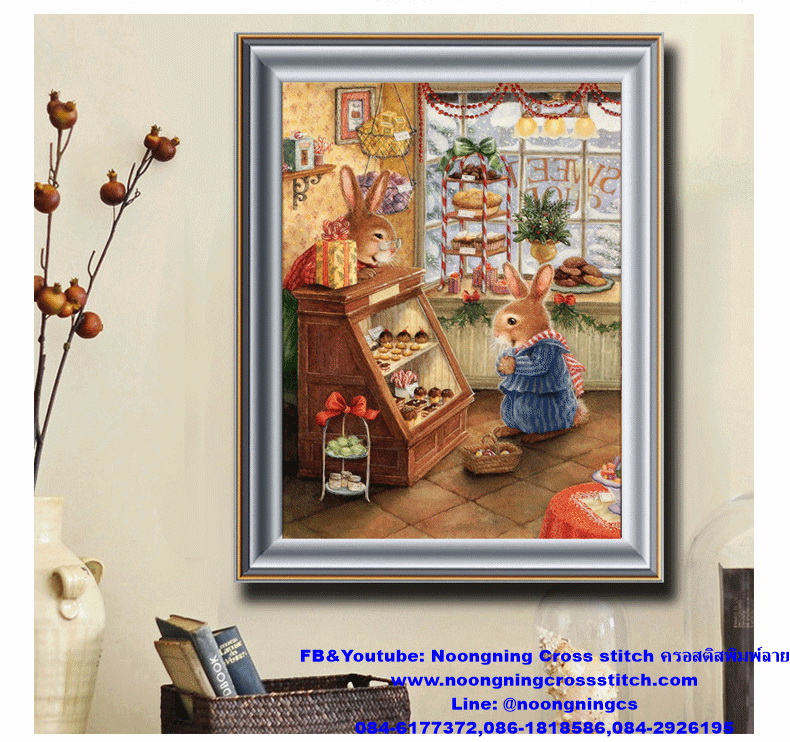 ไก่มงคล ครอสติสคริสตัล Diamond painting โมเสก ภาพติดเพชร งานฝีมือทำที่บ้าน DIY