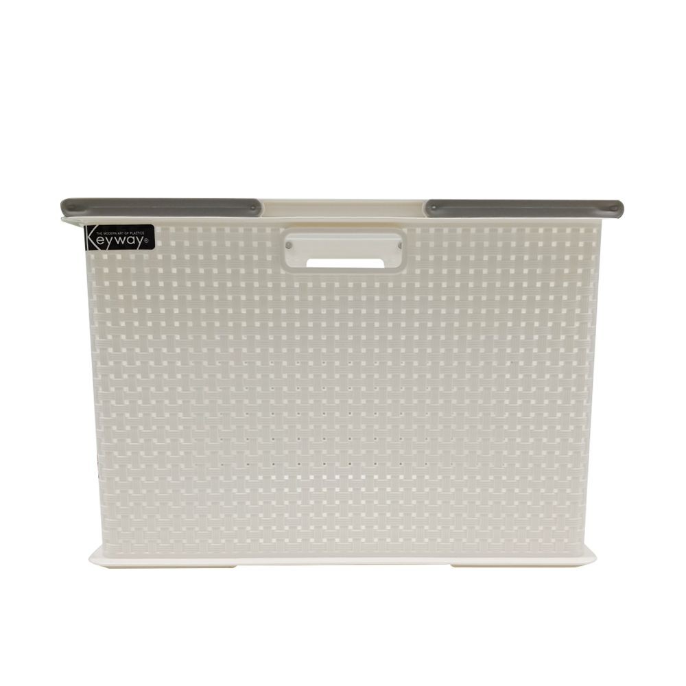 กล่องหูหิ้ว KEY WAY DW-380 39.2x28.3x26.1 สีขาว