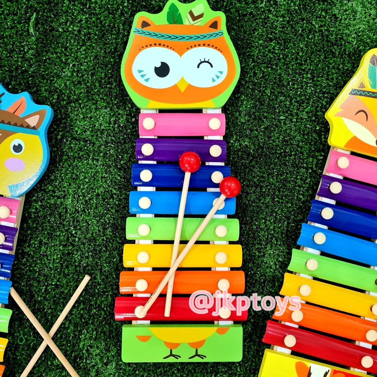 ของเล่นไม้เสริมพัฒนาการ ระนาดไม้ลายสัตว์