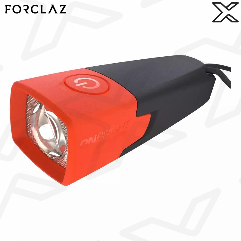 FORCLAZ ไฟฉายแบบใช้แบตเตอรี่สำหรับการพักแรมกลางแจ้งรุ่น ONBRIGHT 50 ความสว่าง 10 ลูเมน (สีส้ม)