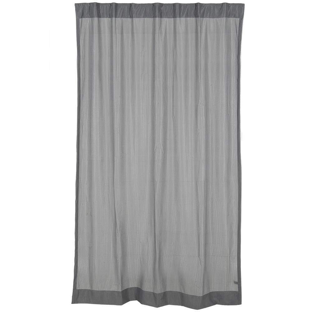 ผ้าม่านโปร่งซ่อนหู CHILD FREEDOM STYLE HOLMA 140x220 ซม. สีเทา ผ้าม่านประตู CURTAIN ผ้าม่านและมู่ลี่