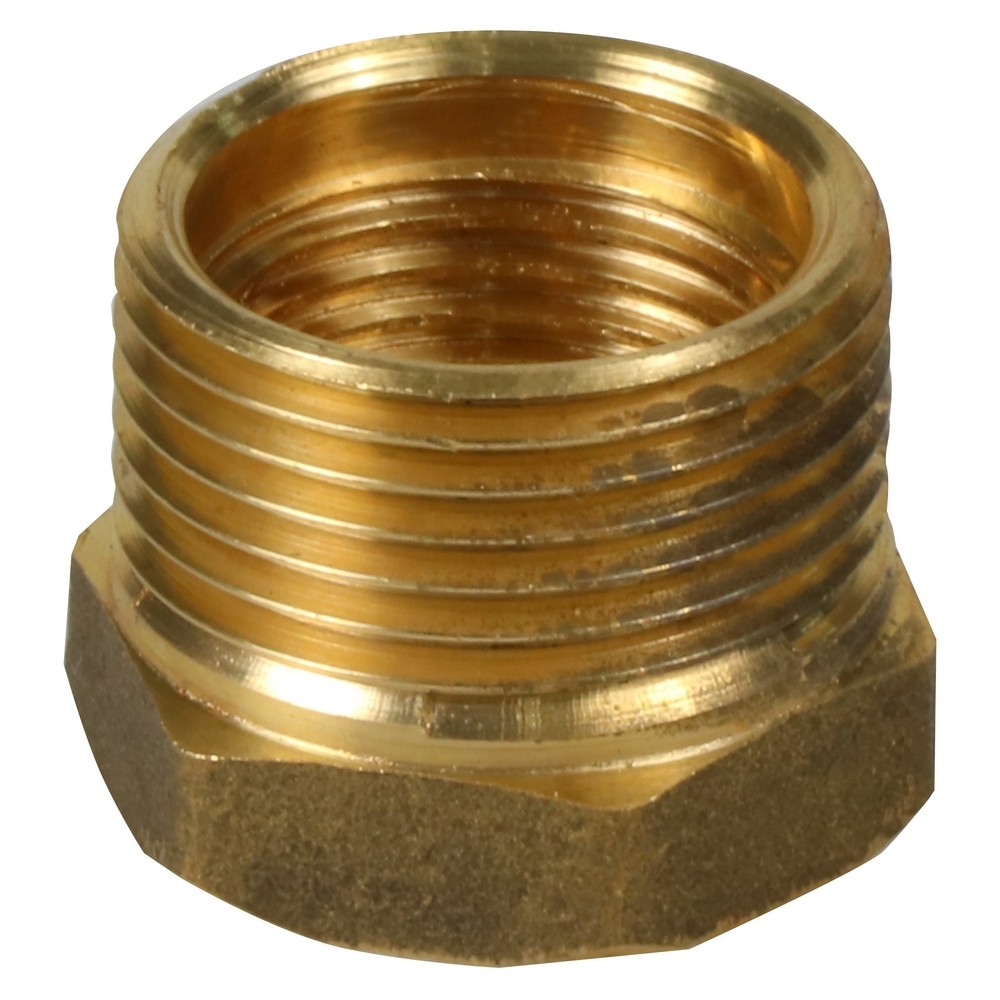 ท่อประปา ข้อต่อ ท่อน้ำ ท่อPVC ข้อต่อลดเหลี่ยมทองเหลือง CITY 3/4X1/2นิ้ว REDUCING BRASS SOCKET CITY 3/4X1/2"