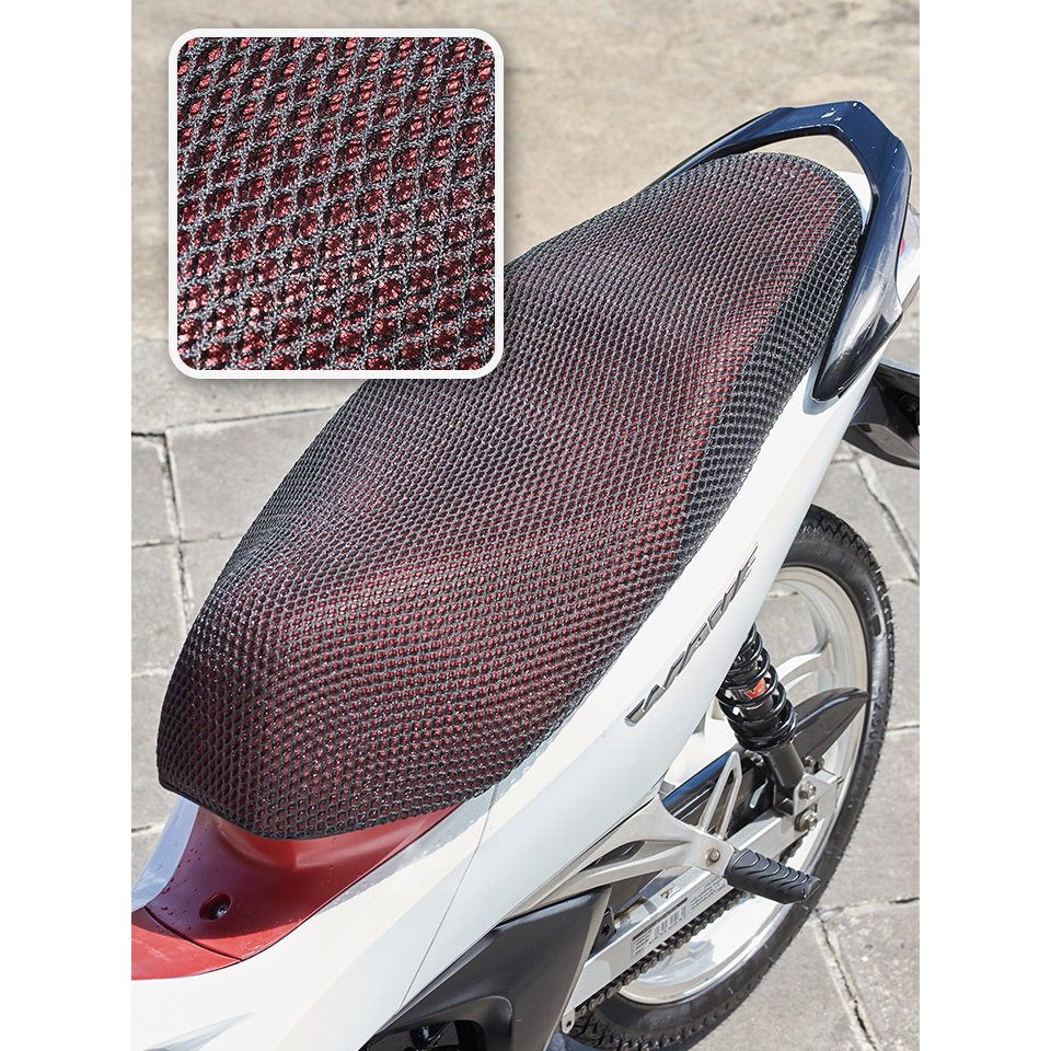 !!สินค้าขายดี!! ตาข่ายหุ้มเบาะมอเตอร์ไซค์ ผ้าคลุมเบาะรถจักรยานยนต์ ผ้าหุ้มเบาะมอเตอร์ไซต์ Motorcycle Seat Cover