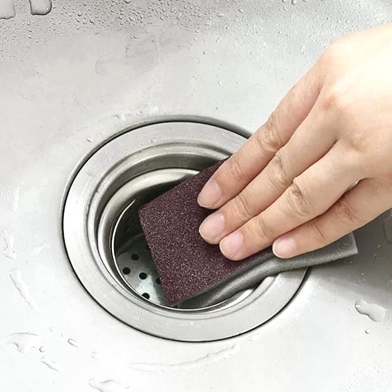 บ้านในครัวฟองน้ำ 10 ชิ้นฟองน้ำกากกะรุนเมจิกเช็ดแผ่นขัดหม้อแปรงด้านล่างสิ่งประดิษฐ์ฟองน้ำกากกะรุนเช็ด