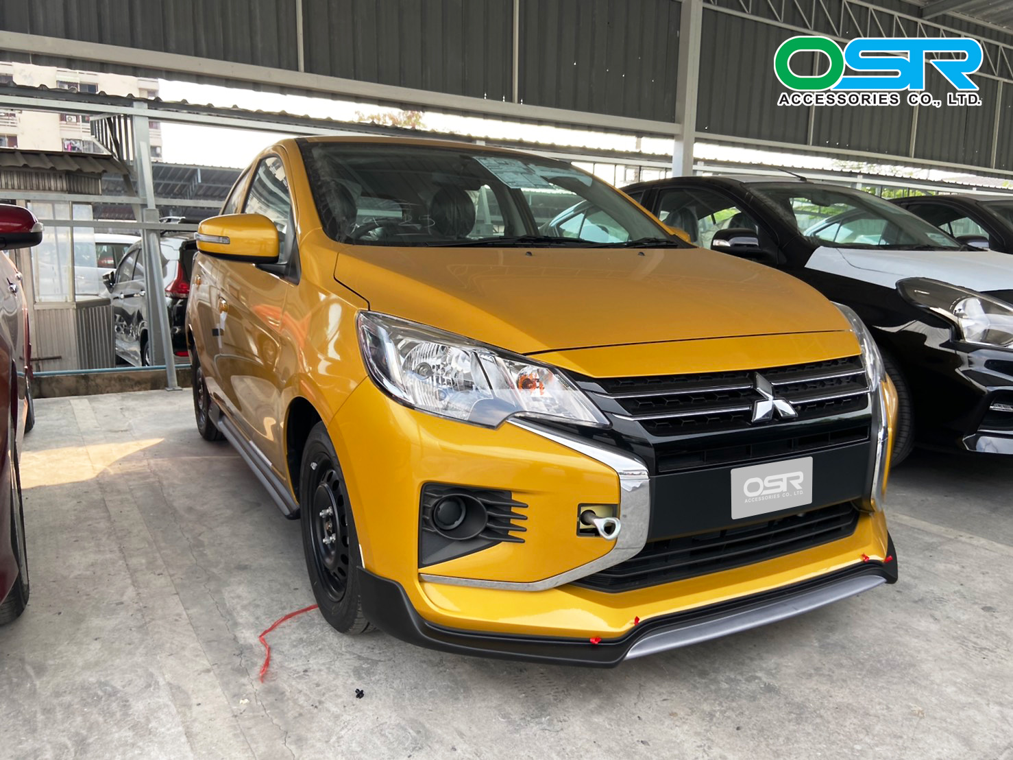 ชุดแต่งรถ สเกิร์ต-สปอยเลอร์ New Mitsubishi Mirage 2020 ทรง SR-Limited By OSR