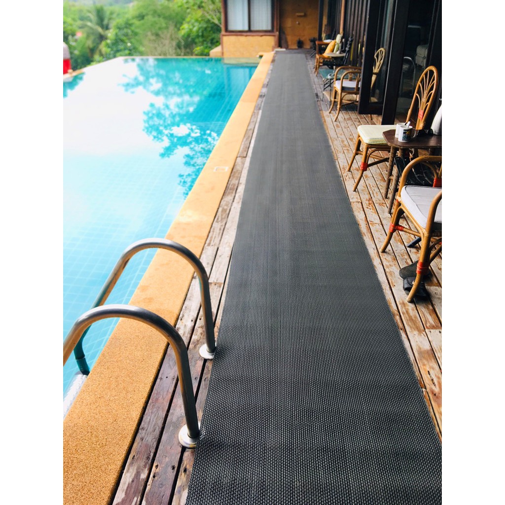 แผ่นกันลื่นปูพื้นสระว่ายน้ำ /แผ่นยางกันลื่น แผ่นปูพื้นกันลื่นห้องน้ำ-กว้าง120cm*หนา 5.5mm ( 100cm - 450cm)