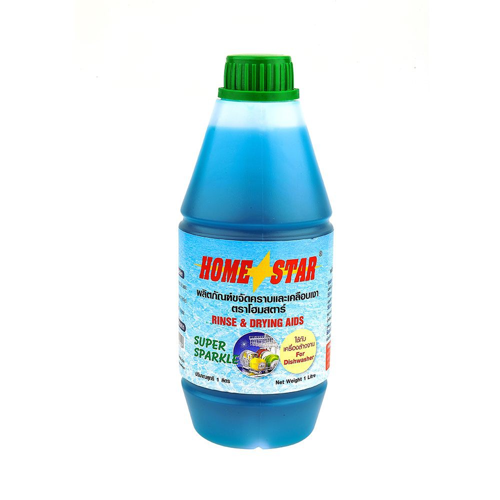 น้ำยาขจัดคราบเคลือบเงาภาชนะ โฮมสตาร์ 1 ลิตร DAILY CLEANER DISHWASHER 1L H.STAR
