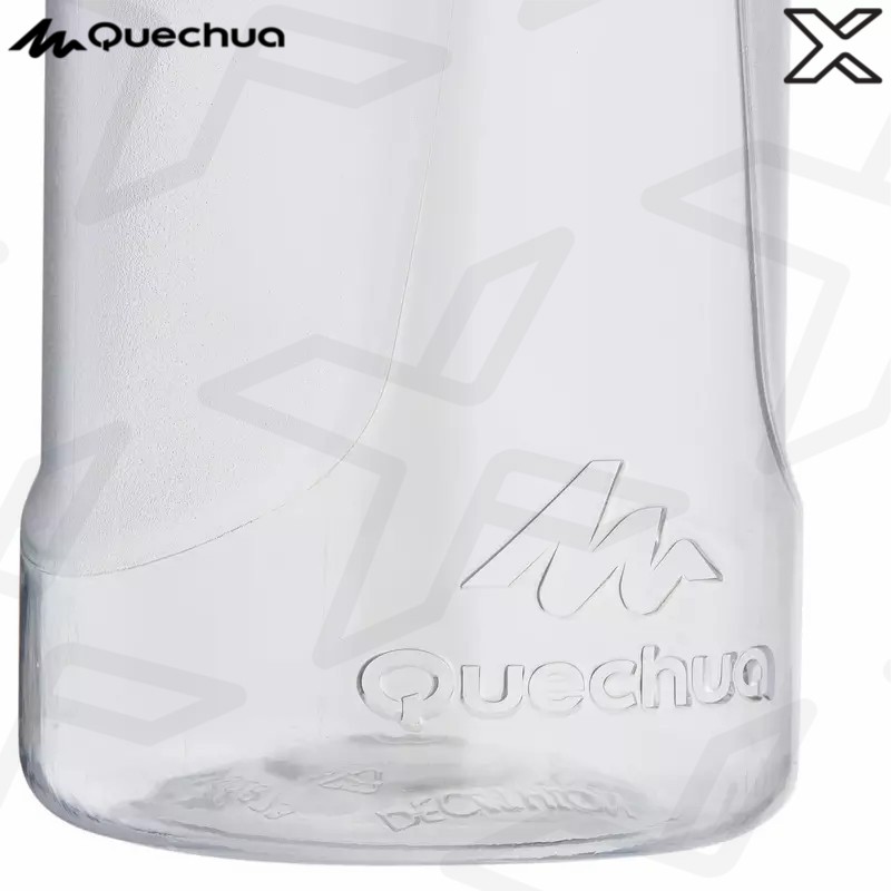 QUECHUA ขวดน้ำพลาสติก (Tritan) สำหรับการเดินป่าแบบฝาเกลียวรุ่น 100 ขนาด 0.8 ลิตร