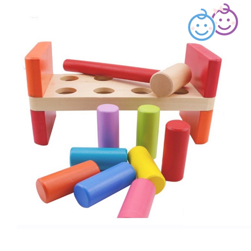 ของเล่นเสริมพัฒนาการ ตอกทุบ 8 ชิ้น