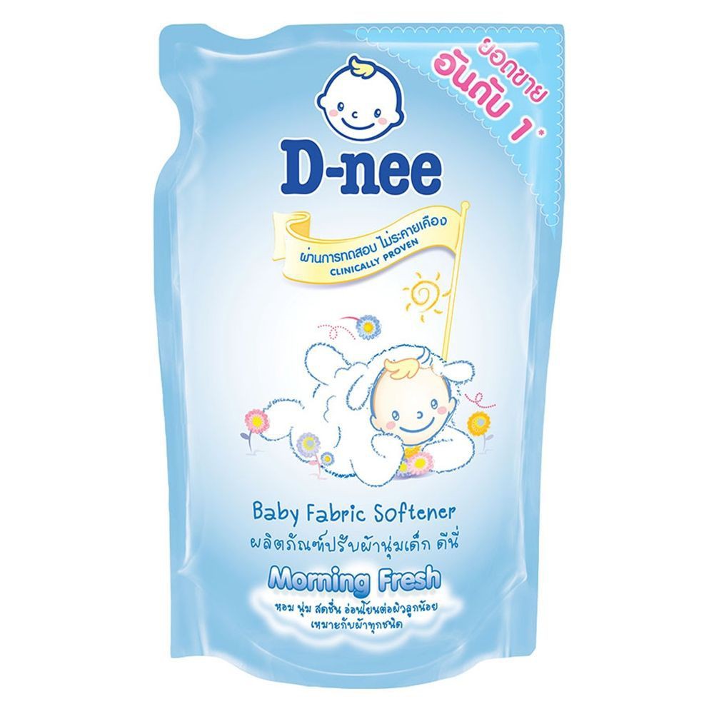 น้ำยาปรับผ้านุ่มเด็กชนิดเติม D-NEE 600 มล. สีฟ้า อุปกรณ์และผลิตภัณฑ์ซักรีด