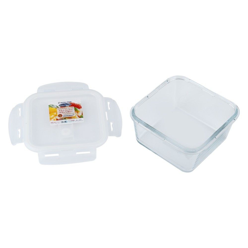 กล่องอาหารจตุรัส MICRON SUPER LOCK 6086 0.8 ลิตร FOOD CONTAINER MICRON SUPER LOCK 6086 0.8L