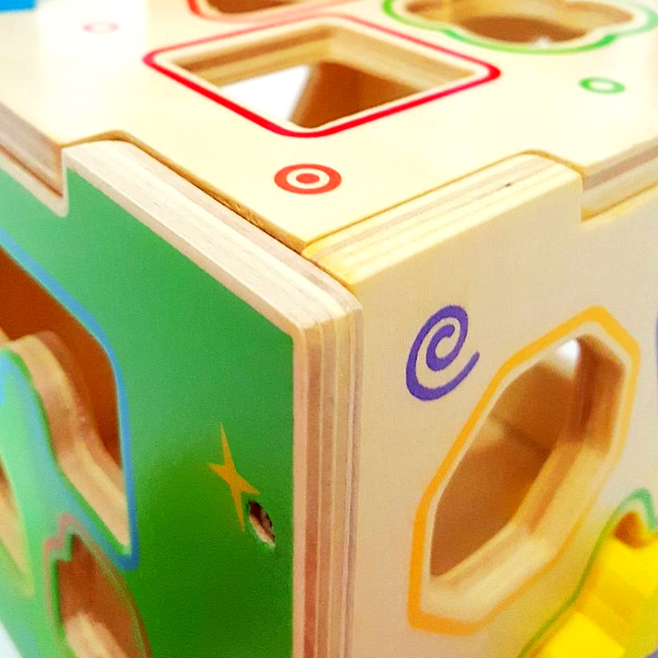 ของเล่นเสริมพัฒนาการ- บล็อคหยอดไม้ลายสัตว์ สอนรูปทรงเลขาคณิต ฝึกทักษะมือและสมอง