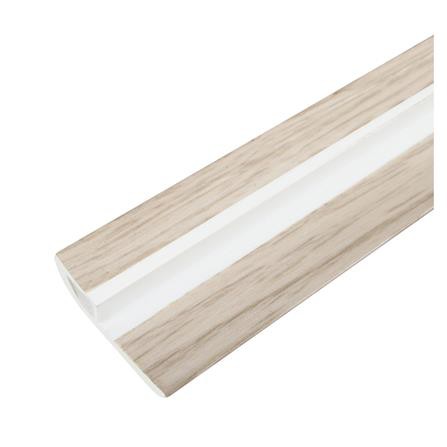 ตัวจบขอบประตู PVC CROBERN 24x2400x5 มม. สีWHITE-GRAY สวยงาม ทนทาน