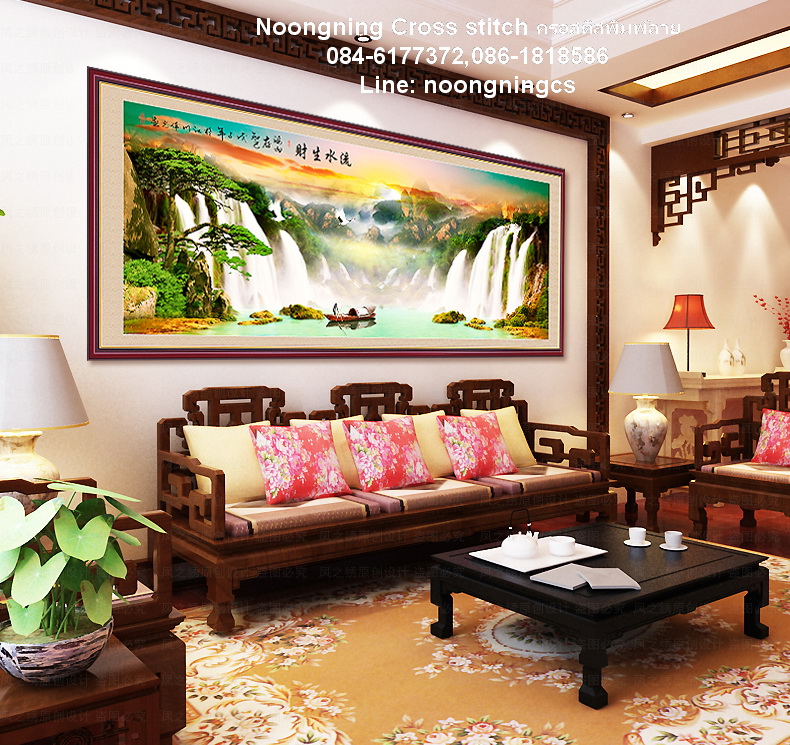 นาฬิกาการ์ตูน ชุดปักครอสติช พิมพ์ลาย ครอสติสจีน งานฝีมือ DIY