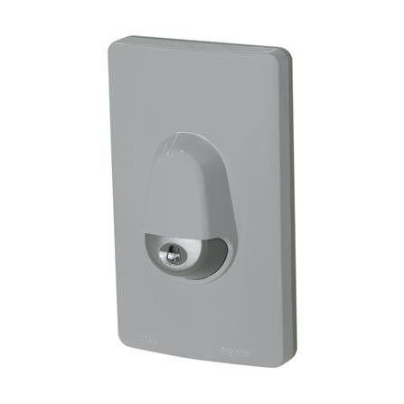 สวิตช์กดกระดิ่ง SCHNEIDER A3031WBP สีเทา สวิตช์กดกระดิ่งกันน้ำ