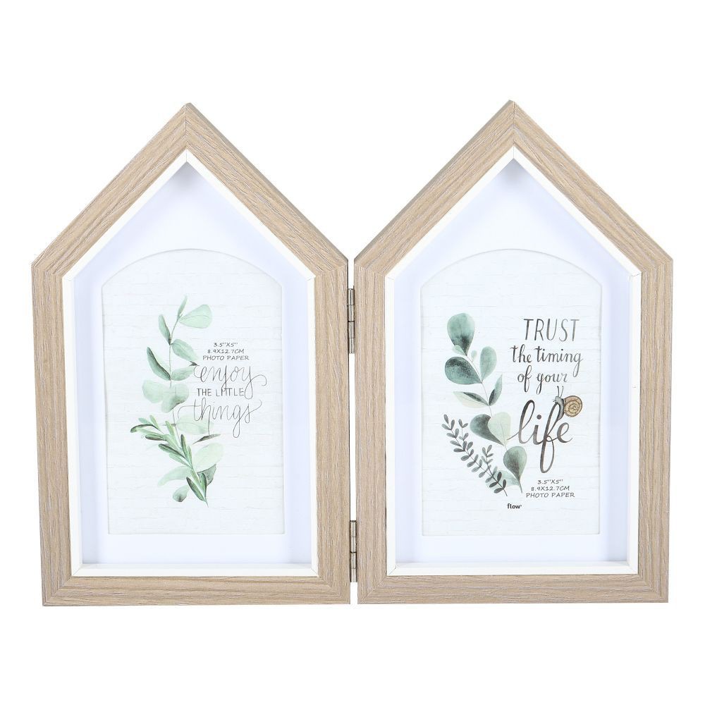 กรอบรูป HOME LIVING STYLE TWIN 3.5x5 นิ้ว สีเทา กรอบรูป