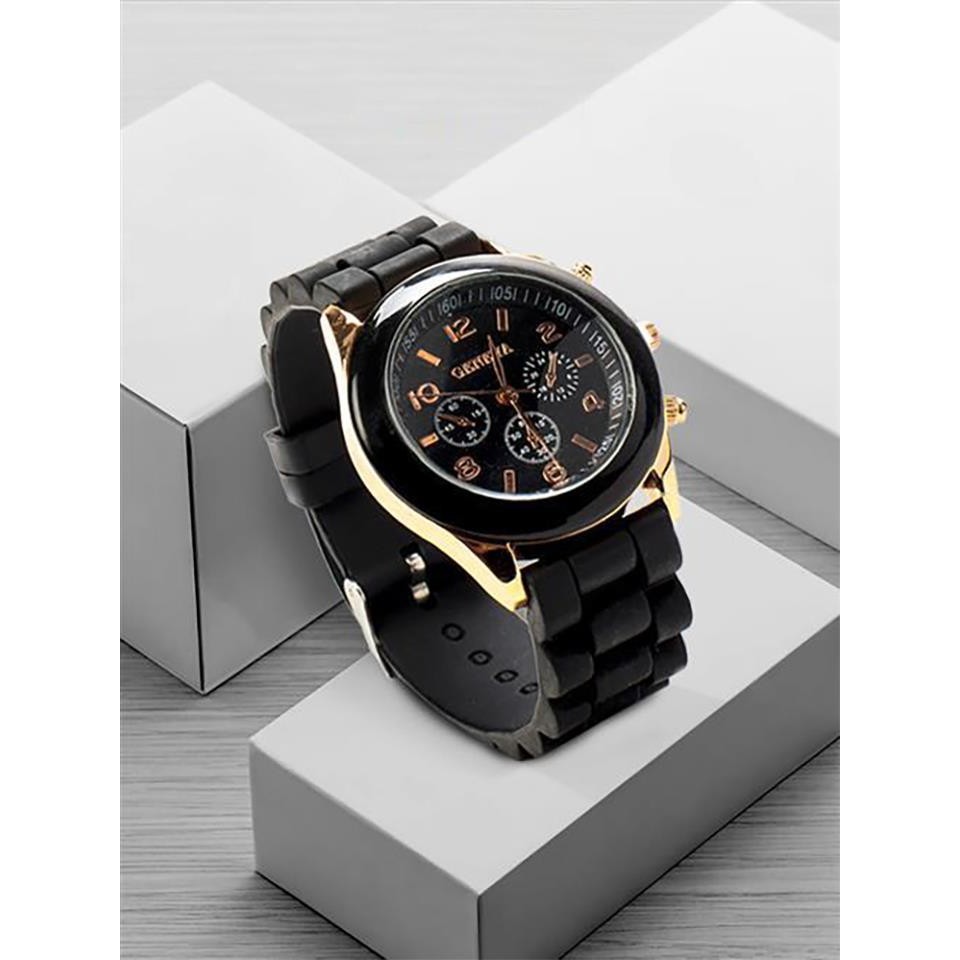 !!สินค้าขายดี!! นาฬิกา นาฬิกาข้อมือแฟชั่นสีดำ Fashion Wristwatch