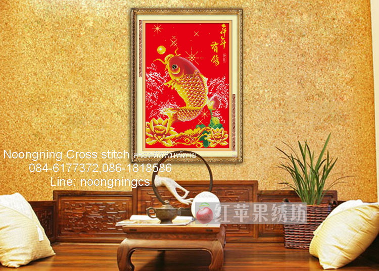 เหยี่ยว ชุดปักครอสติช พิมพ์ลาย ครอสติสจีน งานฝีมือ DIY