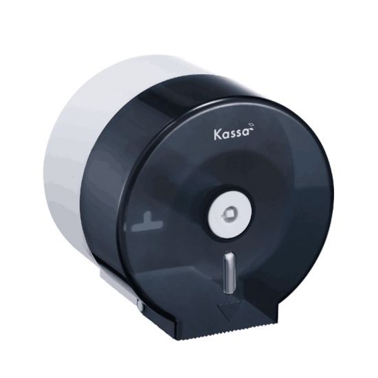 KASSA กล่องทิชชูม้วนเล็ก รุ่น KS-889-TBK สีดำ กล่องทิชชู่ แบบติดผนัง Tissue Box