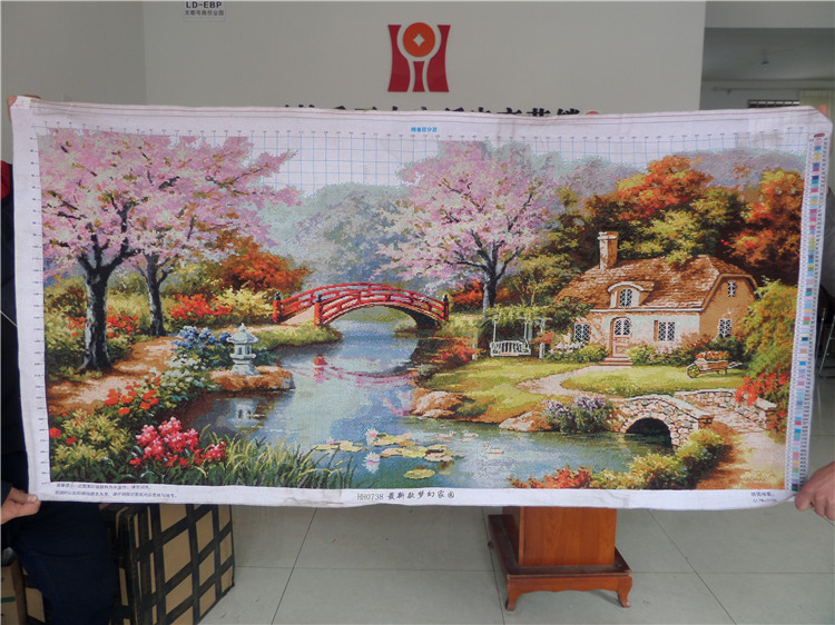 ครอสติสปักสำเร็จ ขนาด150x70cm ไม่รวมกรอบ งานฝีมือ DIY