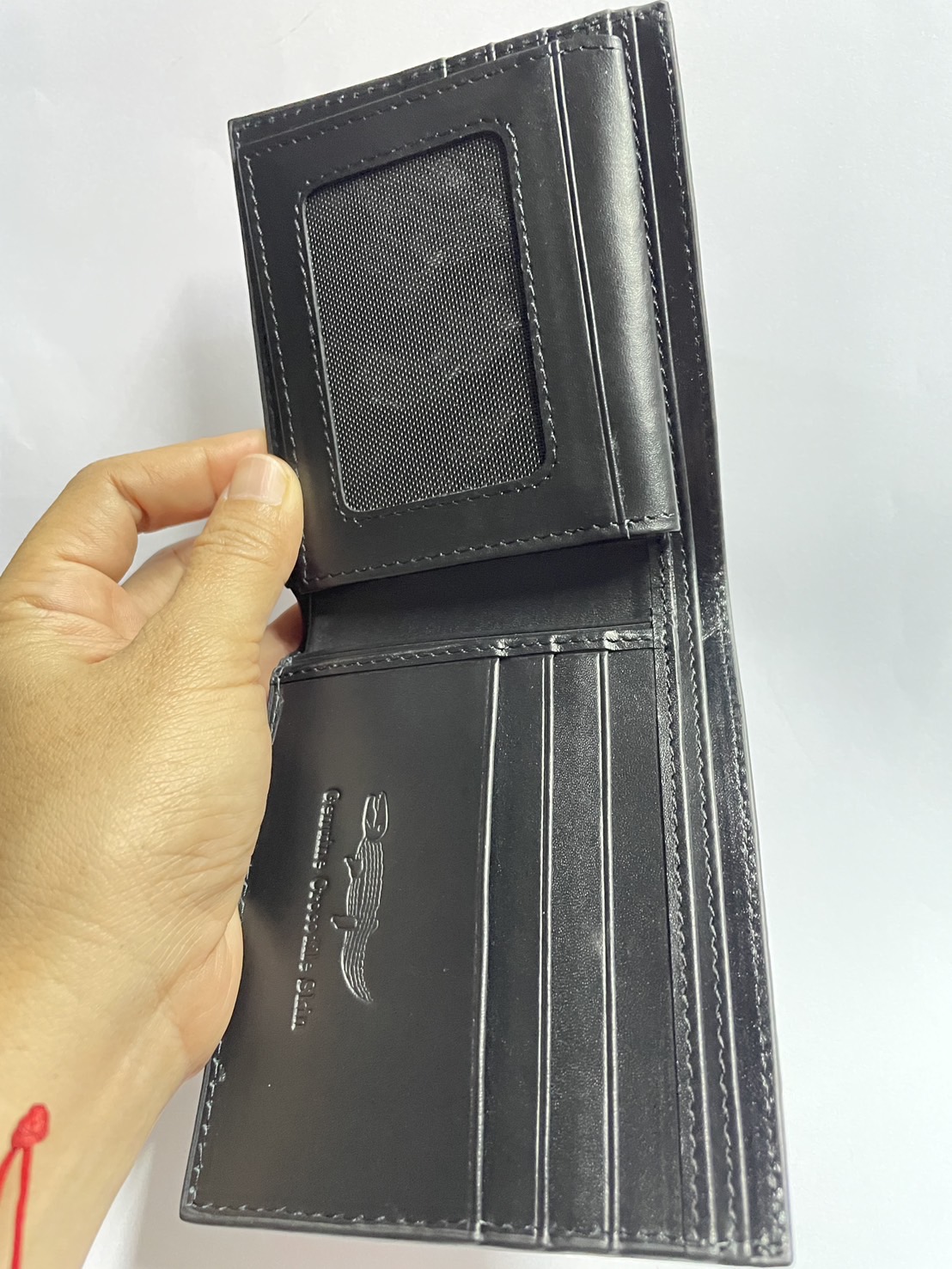 กระเป๋าหนังจระเข้แท้ หนังท้อง