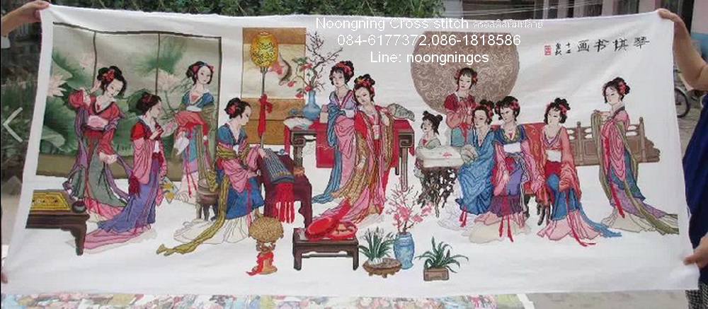 วิถีชีวิตชนบท ชุดปักครอสติช พิมพ์ลาย ครอสติสจีน งานฝีมือ DIY