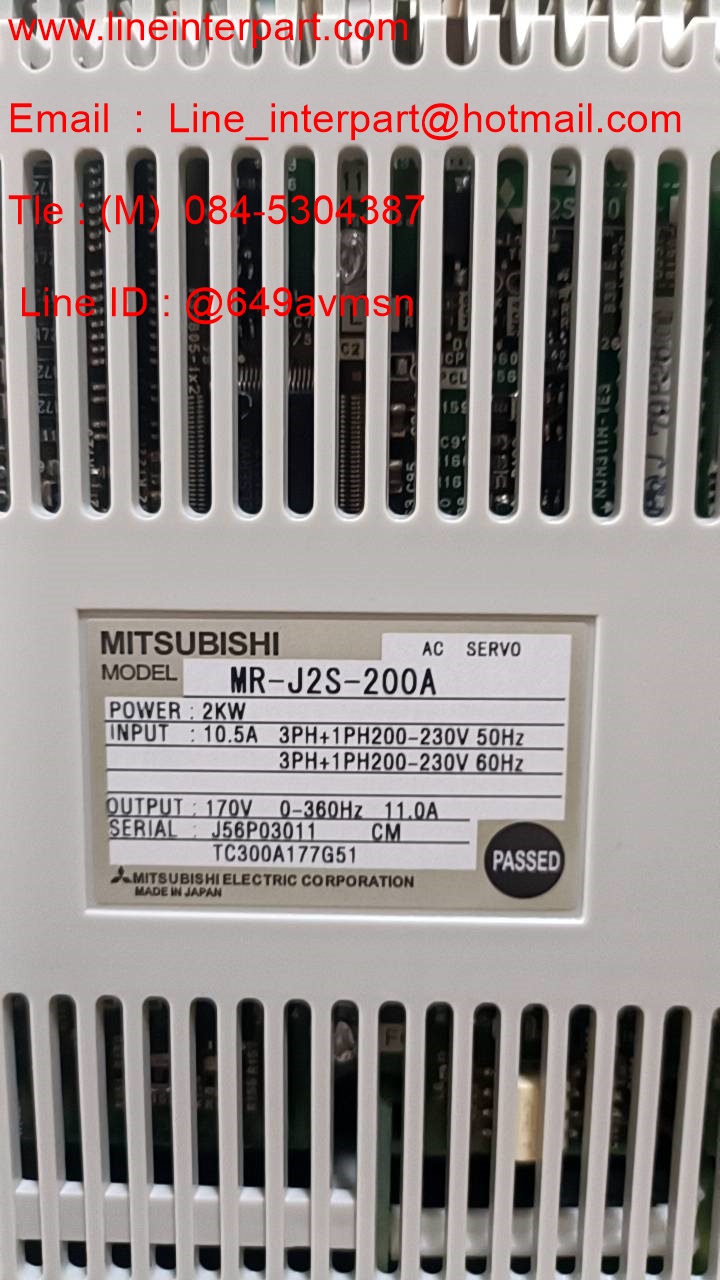 ราคาพิเศษ Servo Drives MR-J2S-200A