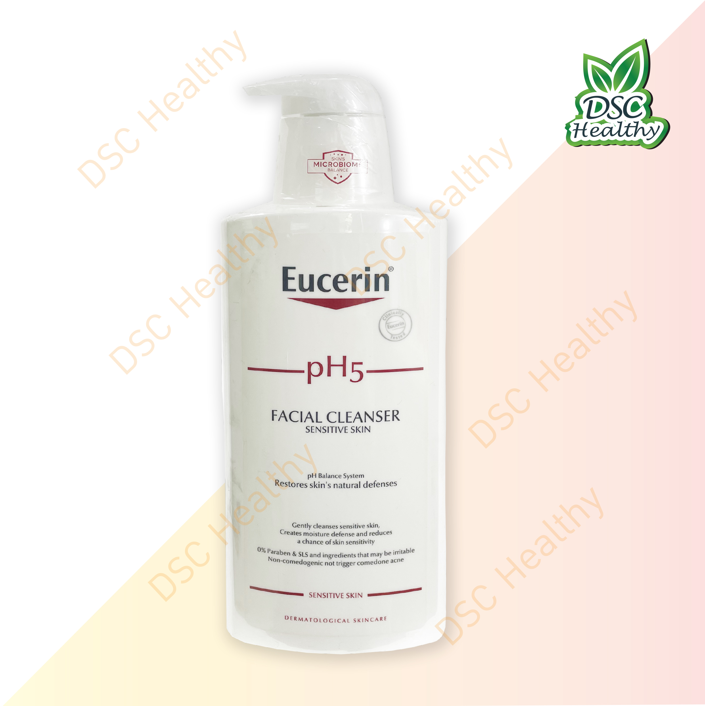 Eucerin pH5 FACIAL CLEANSER SENSITIVE SKIN pH Balance system Restores skin's natural defenses 400ml