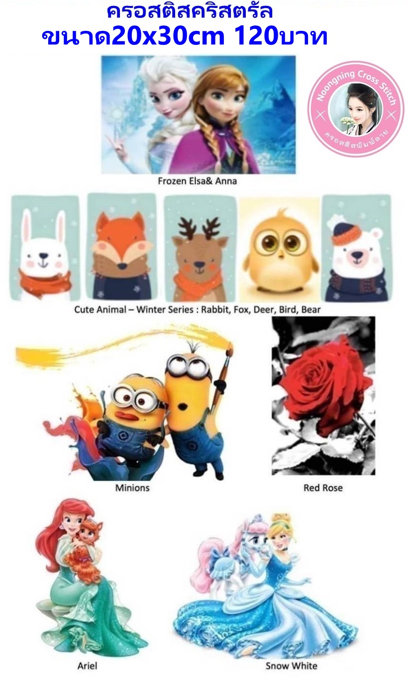 20x30cmราคา120บาทลดราคา!! ลดกระหน่ำ!! ชุดติดครอสติสคริสตัล Diamond painting โมเสก ภาพติดเพชร งานฝีมือทำที่บ้าน DIY