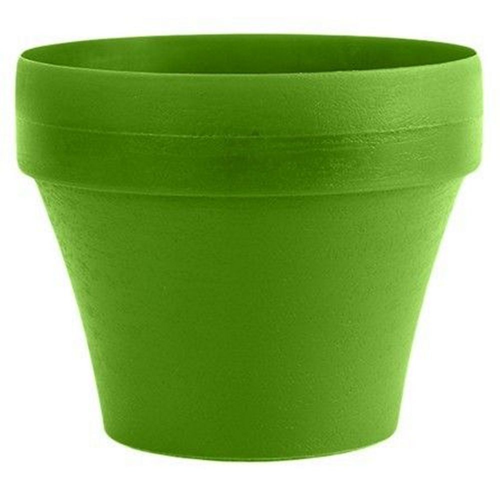 กระถางพลาสติก BABA ไซส์ S 16 ซม. สีเขียว PLASTIC PLANT POT BABA BI FL 160 S 16CM GREEN