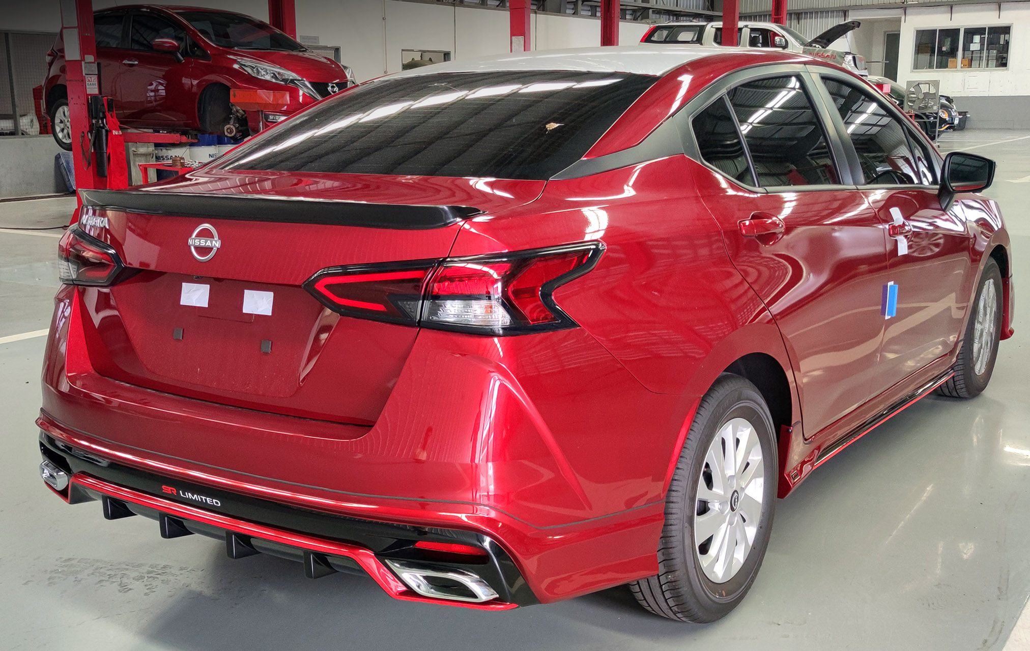 ชุดแต่งรถ สเกิร์ต-สปอยเลอร์ All New Almera 2023 Turbo ทรง SR-Limited By OSR