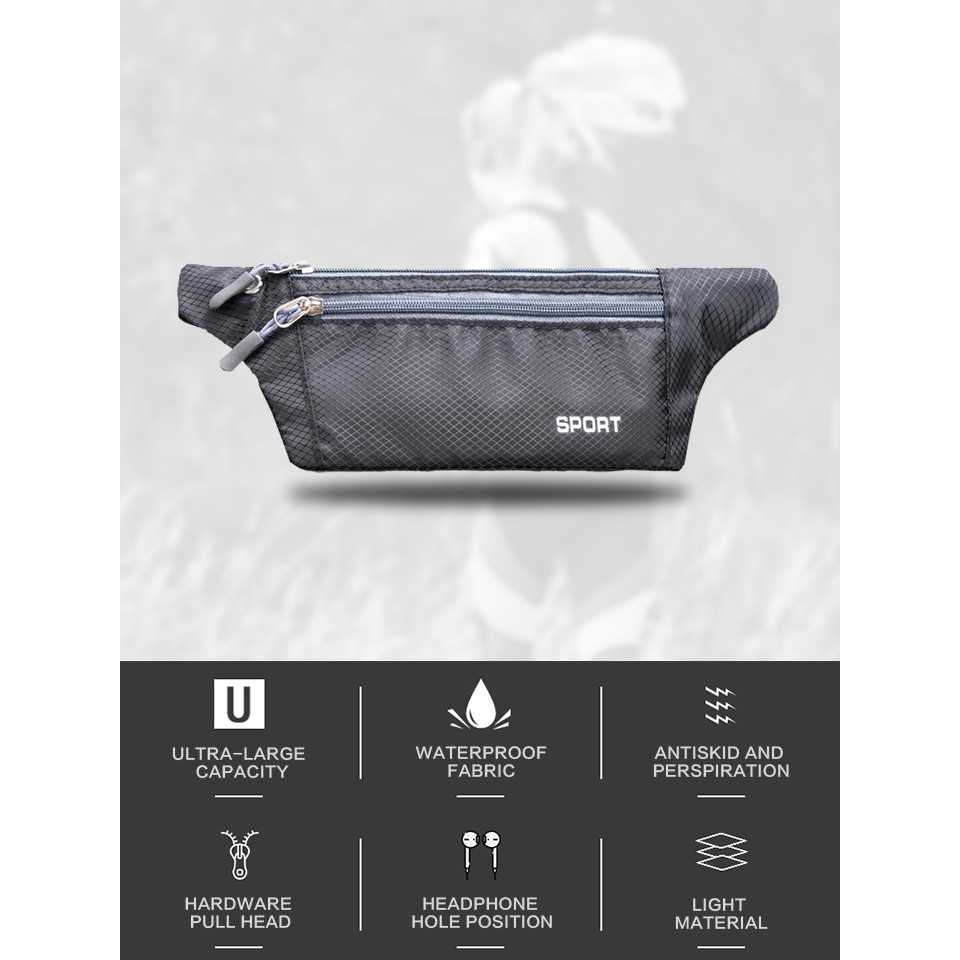 !!สินค้าขายดี!! กระเป๋าวิ่งคาดเอว กระเป๋าคาดเอวขนาดพกพา กระเป๋ากีฬาคาดเอว Waist Bag