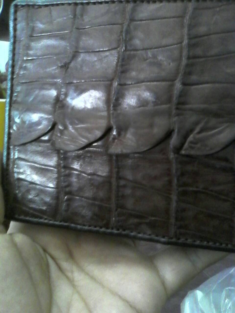 กระเป๋าหนังจระเข้แท้ (หนังกระดูกหาง)