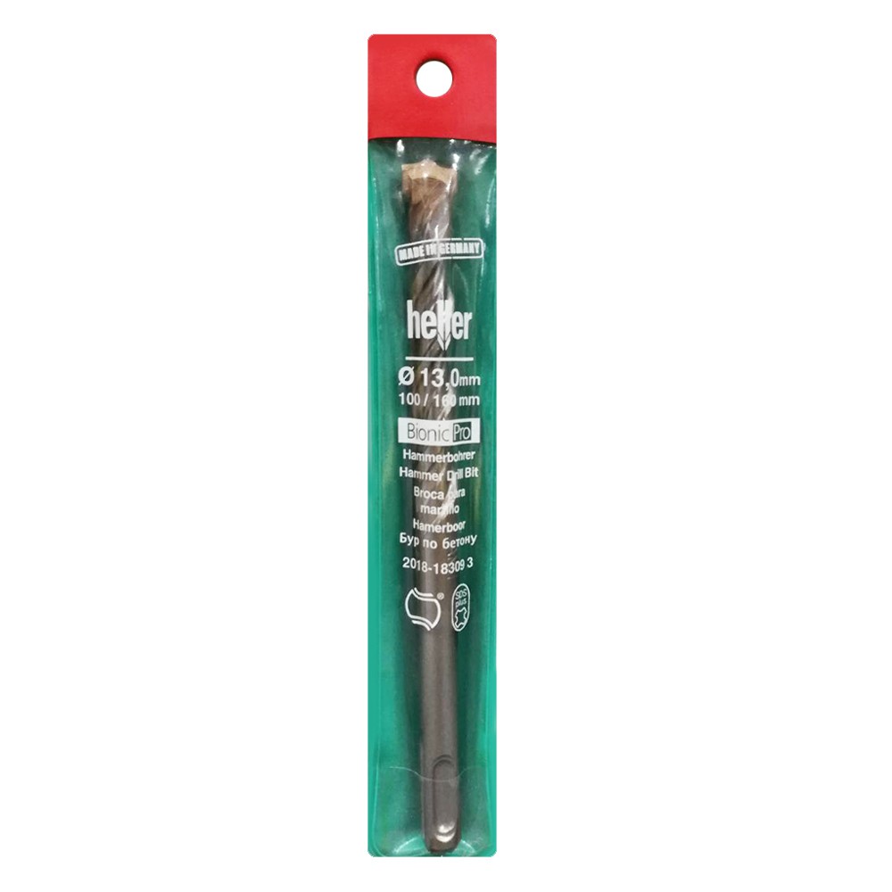 เครื่องมือช่าง สว่าน ดอกสว่าน ดอกสว่าน HELLER SDS PLUS 13X160มิลลิเมตร CONCRETE DRILL BIT HELLER SDS PLUS 13X160MM
