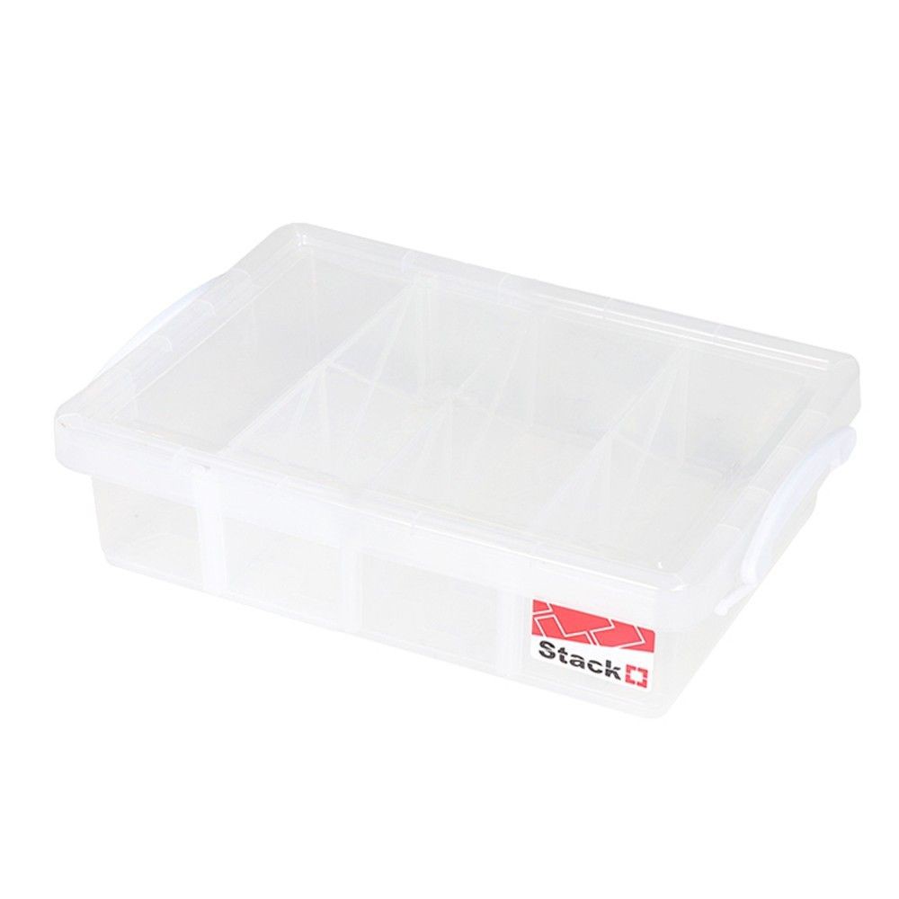 กล่องเก็บของ 37.5x25.6x10cm 57291 STACKO ใส